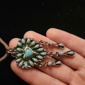 Turquoise Renaissance Inspired Necklace